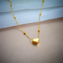 Lamently 316l aço inoxidável pingente de coração.