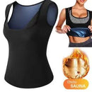 Colete Camiseta Regata Redutor de Medidas Para Mulheres Emagrecimento Rápido Preto